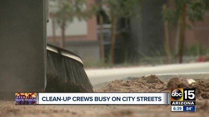 East Valley streets crews busy recovering from Monday's storm