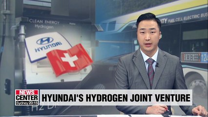 Скачать видео: Hyundai Motor Company sets up JV with Swiss hydrogen company H2E