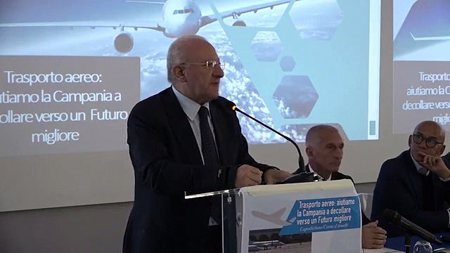 Aeroporto Salerno-Costa d'Amalfi, De Luca: Entro due anni a regime (26.09.19)