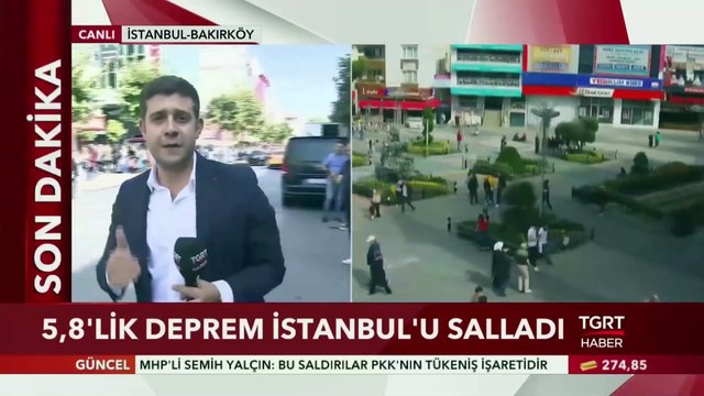 İstanbul 5.8 Büyüklüğünde Depremle Sallandı