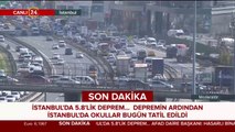 İstanbul'da 5.8'lik deprem