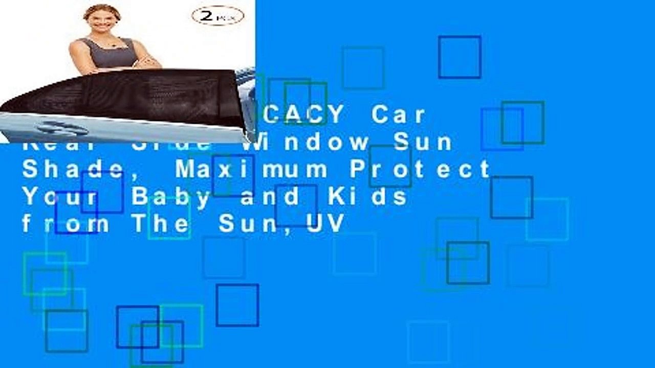 [FREE] DELICACY Car Rear Side Window Sun Shade, Maximum Protect Your Baby and Kids from The Sun,UV
