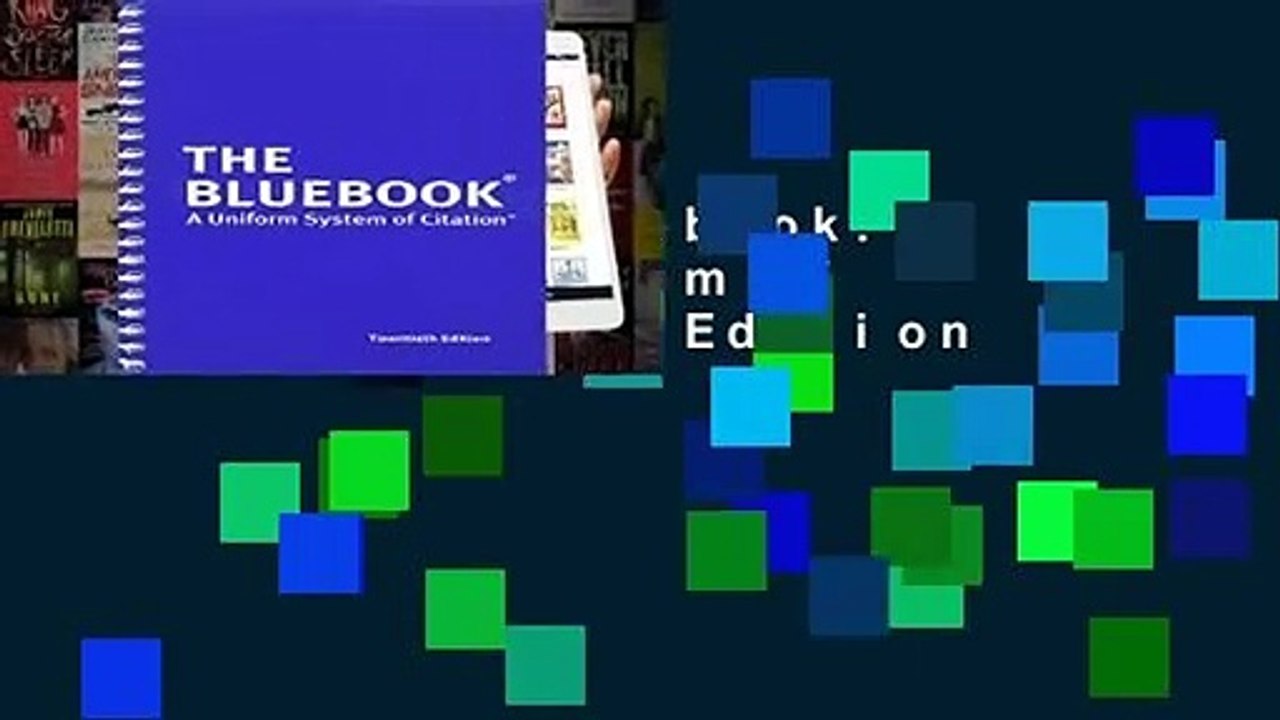[FREE] The Bluebook: A Uniform System of Citation, 20th Edition