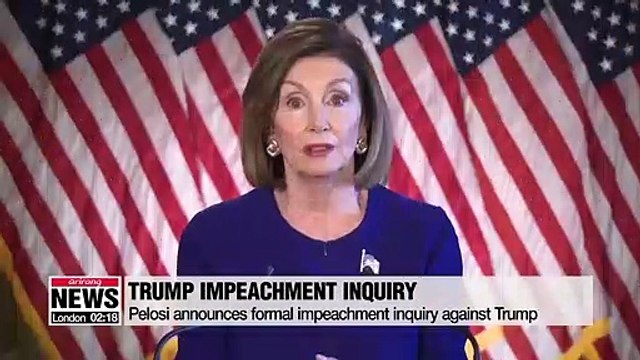 Pelosi announces formal impeachment inquiry against Trump
