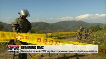 Removal of mines from DMZ signifies improvement in inter-Korean relations