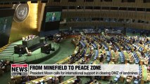 President Moon proposes turning DMZ into international peace zone