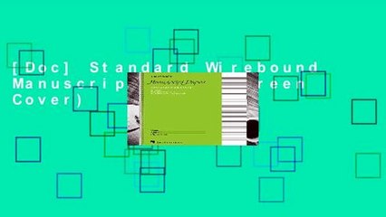 [Doc] Standard Wirebound Manuscript Paper (Green Cover)