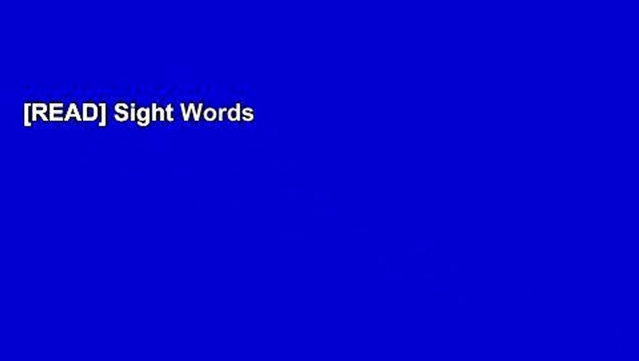 [READ] Sight Words