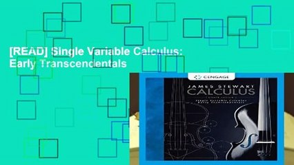 [READ] Single Variable Calculus: Early Transcendentals