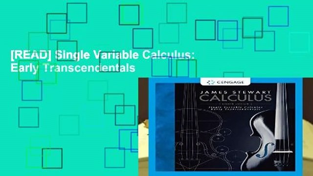[READ] Single Variable Calculus: Early Transcendentals