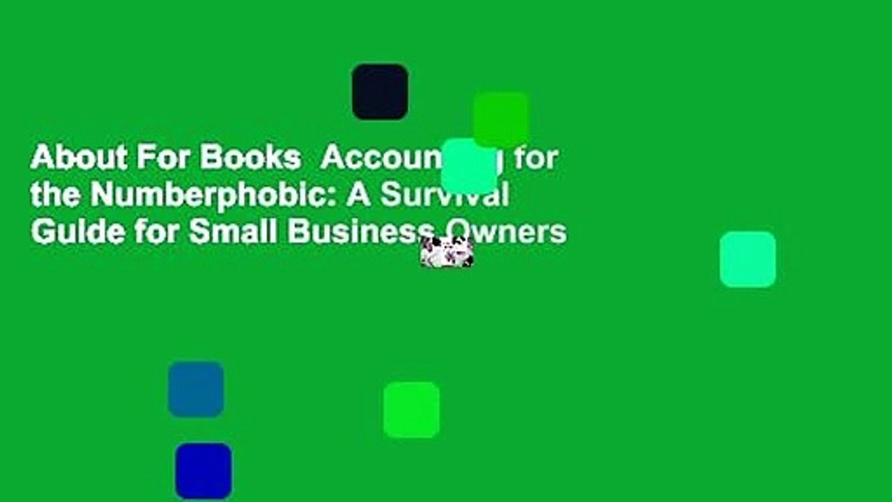 About For Books  Accounting for the Numberphobic: A Survival Guide for Small Business Owners