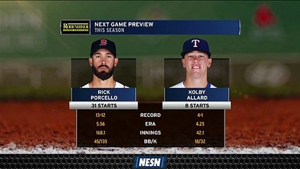 Red Sox To Send Rick Porcello To Take Hill In Game Two Vs Rangers