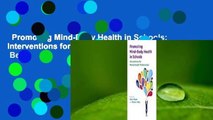 Promoting Mind-Body Health in Schools: Interventions for Mental Health Professionals  Best