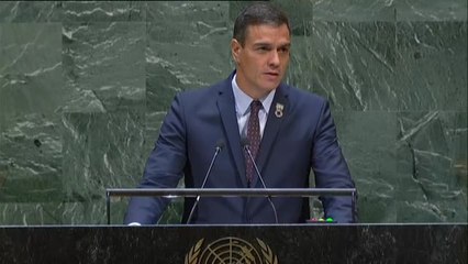 Sánchez ante la ONU: "Cerramos un capítulo oscuro de la democracia"