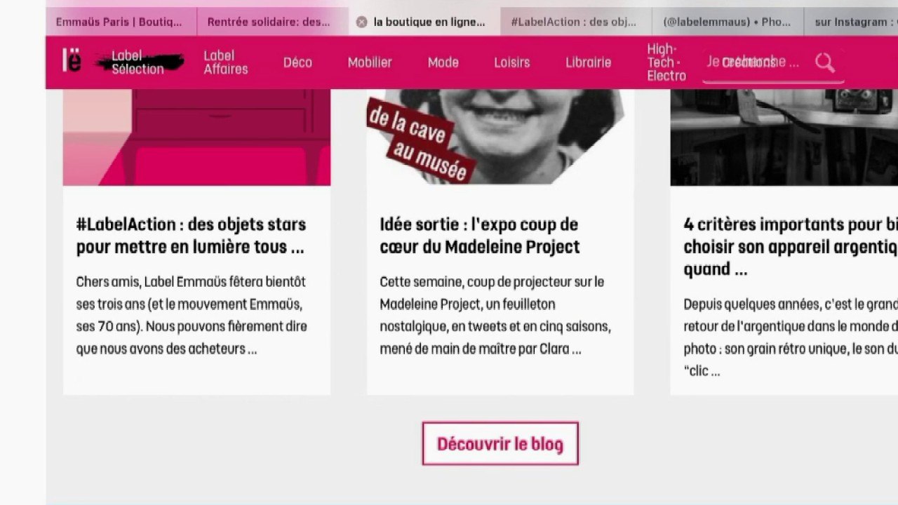 Label Emmaüs : le e-commerce solidaire