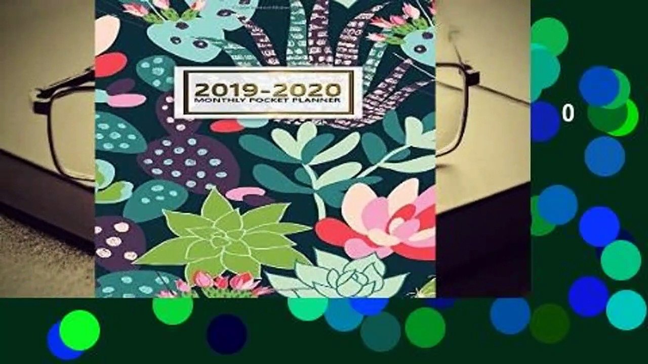 About For Books  2019-2020 Monthly Pocket Planner: Two-Year Cactus Bonanza Monthly Pocket Planner