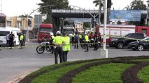 Terör saldırısı - Polis aracı olay yerinden kaldırıldı