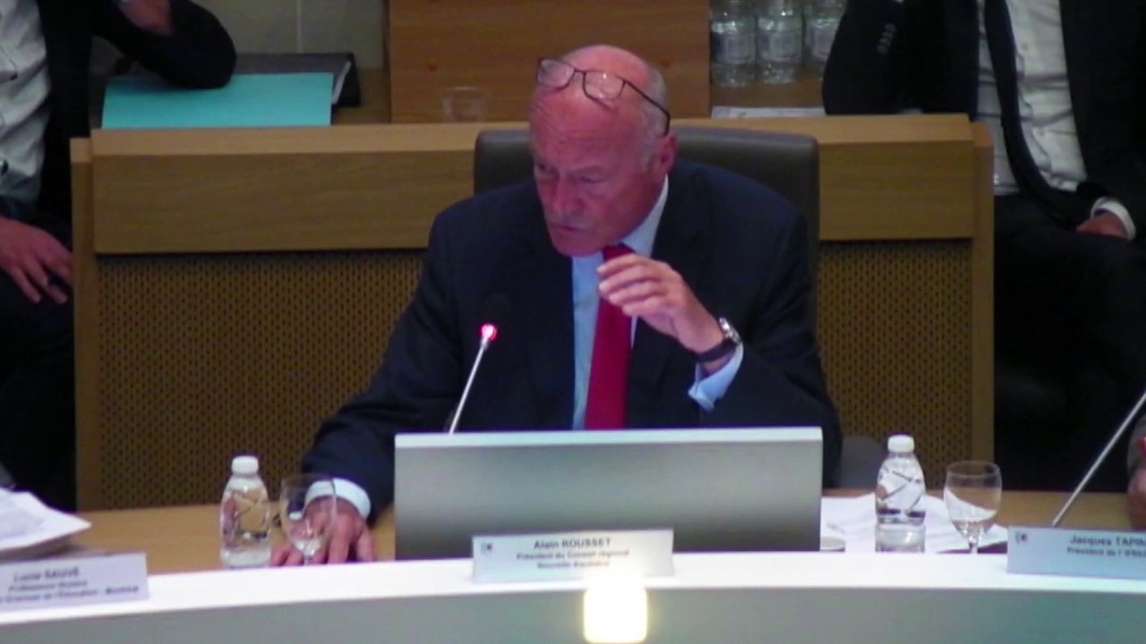 Colloque projet Chaire ENEDS intervention Alain Rousset