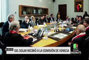 Del Solar y Zeballos sustentaron adelanto de elecciones ante Comisión de Venecia