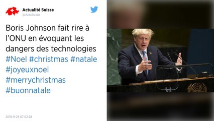 Boris Johnson fait rire à l'Onu en évoquant les dangers des technologies