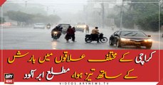 Rain in different areas of Karachi