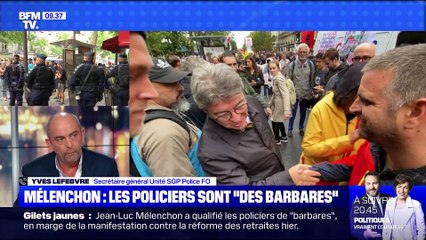 Mélenchon: les policiers sont "des barbares" - 25/09