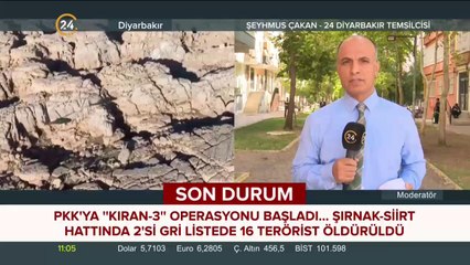 PKK'ya karşı Kıran-3 operasyonu başlatıldı