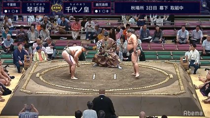 Kototebakari vs Chiyonoo - Aki 2019, Makushita - Day 3