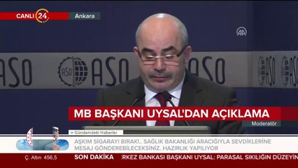 Merkez Bankası Başkanı Murat Uysal'dan açıklamalar