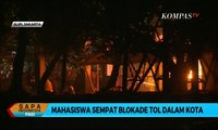 Mahasiswa Bakar Pos Polisi Slipi