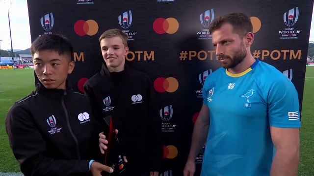 Felipe Berchesi wins Mastercard Player of the Match for Uruguay