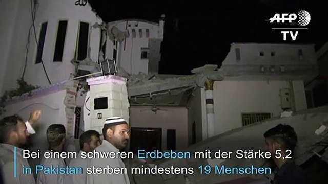 19 Tote und mehr als 300 Verletzte bei Erdbeben in Pakistan