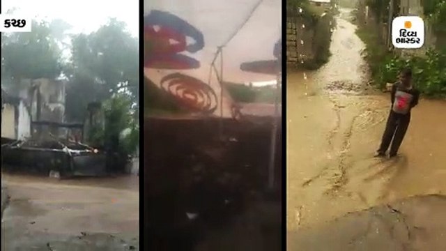 માતાનામઢમાં મિનિ વાવાઝોડાં સાથે અડધો કલાકમાં પોણો ઇંચ વરસાદ