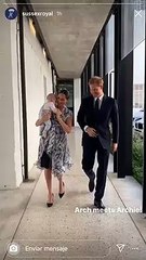 Meghan Markle y Harry con su hijo Archie