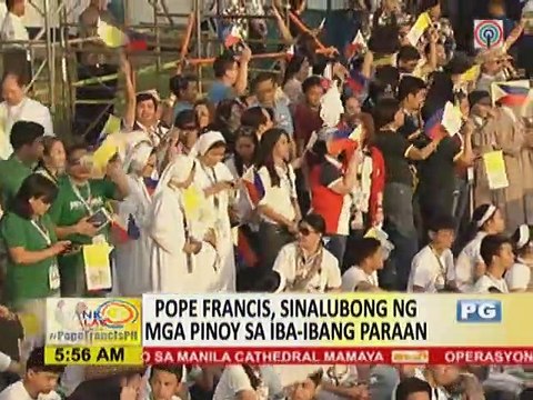 Pope Francis, sinalubong ng mga Pinoy sa iba-ibang paraan