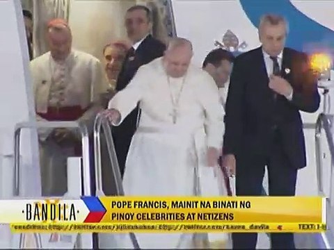 Pope Francis, mainit na binati ng Pinoy celebrities at netizens