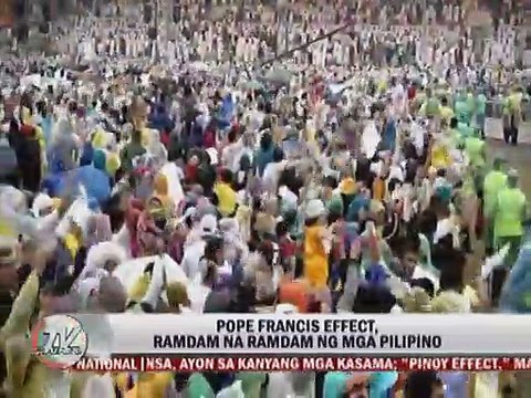 Pope Francis, tinamaan din ng 'Pinoy Effect'
