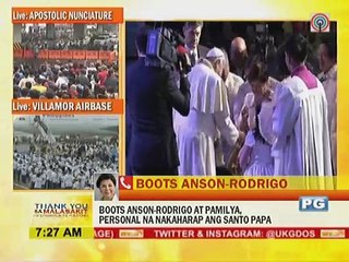 Pamilya Rodrigo, personal na nakaharap ang Santo Papa