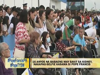 Dalagitang may sakit sa kidney, nakapag-selfie kasama ang Santo Papa