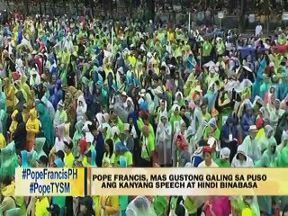 Pope Francis, mas gustong galing sa puso ang speech at hindi binabasa
