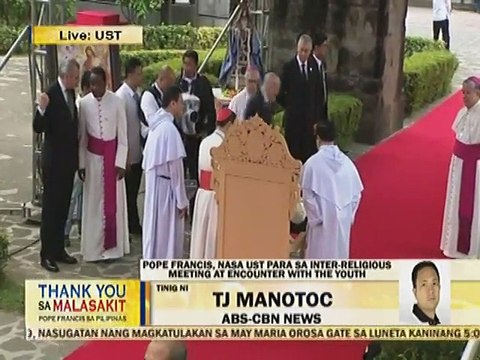 Pope Francis, nakipagpulong sa ilang religious leaders sa UST