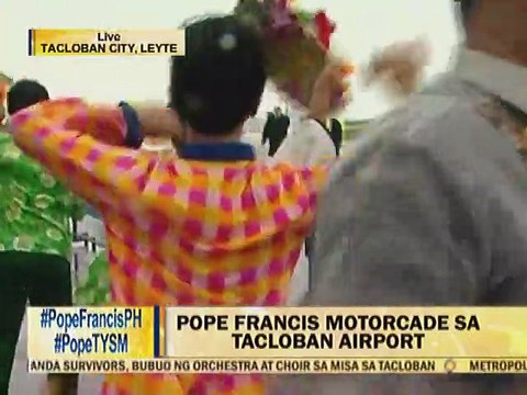 Eroplano ni Pope Francis, lumapag na ng Leyte