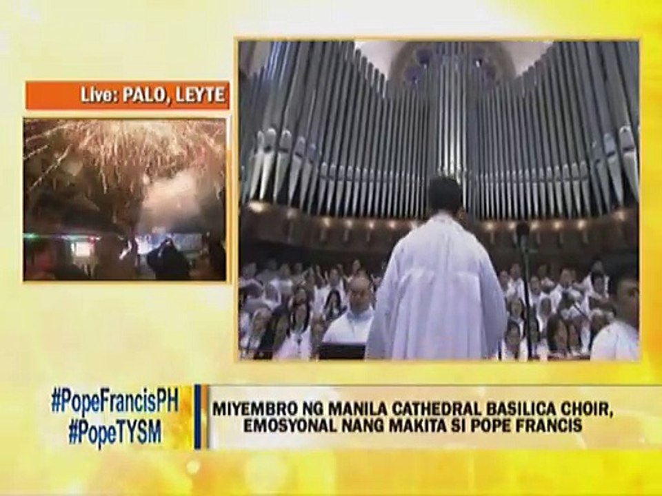 Miyembro ng Manila Cathedral Basilica choir, emosyonal nang makita si Pope Francis