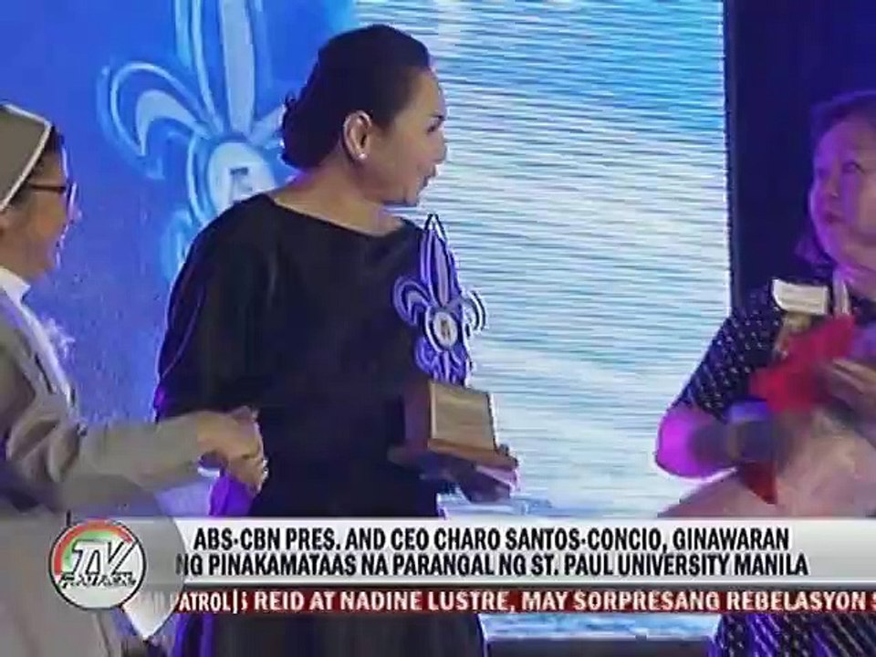 ABS-CBN Pres. and CEO Charo Santos-Concio, gina...