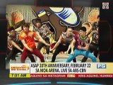 ASAP 20th Anniversary, February 22 sa MOA Arena. Live sa ABS-CBN