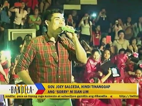 Gov. Joey Salceda, hindi tinanggap ang 'sorry' ni Xian Lim