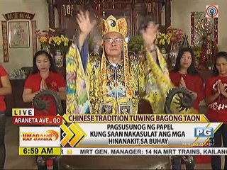 Mga kahulugan ng ritwal na ginagawa tuwing Chinese New Year