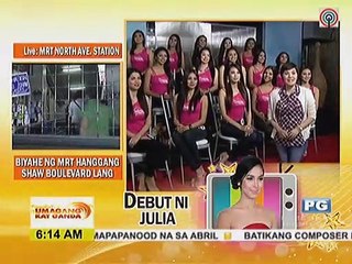 Mga kaibigan ni Julia sa showbiz, nakisaya sa kanyang debut