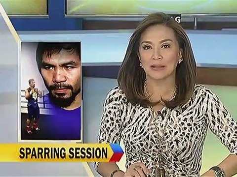 Mga coach ni Manny Pacquiao, natuwa sa ipinakitang lakas ni Pacman sa unang sparring session