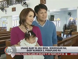 Unang baby ni Ara Mina, bininyagan na; Baby number 2, pinaplano na